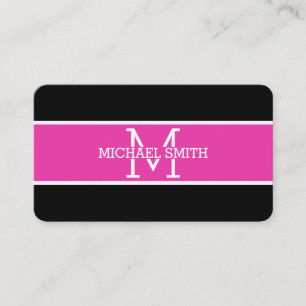 Carte De Visite Monogram Professional Frosbite Moderne