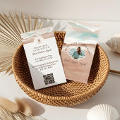 Carte De Visite Monogram Shell Costal Property Photo Immobilier