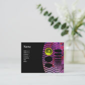 Carte De Visite MONOGRAM TECHNO ABSTRAIT toppaz jaune (Debout devant)