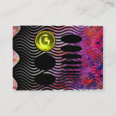 Carte De Visite MONOGRAM TECHNO ABSTRAIT toppaz jaune (Dos)