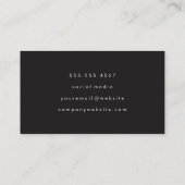 Carte De Visite Monogram | Teintes Rouge Gloss (Dos)