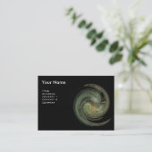 Carte De Visite MONOGRAM VORTEX CLAIR Vibrant noir gris jaune (Debout devant)