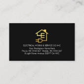 Carte De Visite Monogram Your Electrical Name (Dos)