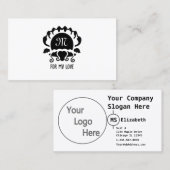 Carte De Visite Monograme de Black Clam (Devant / Derrière)