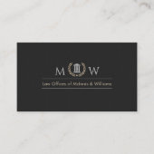 Carte De Visite Monogramed Courthouse (Devant)