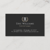 Carte De Visite Monogramed Courthouse (Dos)