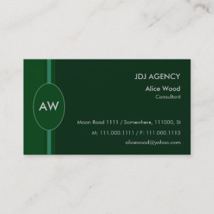 Carte de visite Monogramme
