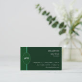 Carte de visite Monogramme (Debout devant)