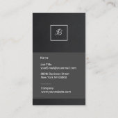 Carte de visite monogramme (Dos)