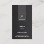 Carte de visite monogramme (Devant)