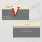 Carte de visite monogramme (Devant / Derrière)