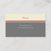 Carte de visite monogramme (Dos)