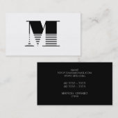 Carte De Visite Monogramme (Devant / Derrière)