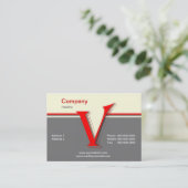 Carte de visite monogramme (Debout devant)