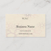 Carte De Visite Monogramme (Dos)