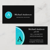 Carte De Visite Monogramme (Devant / Derrière)