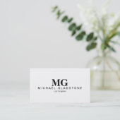 Carte De Visite Monogramme (Debout devant)