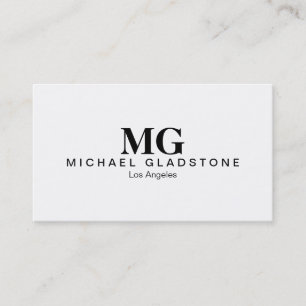Carte De Visite Monogramme