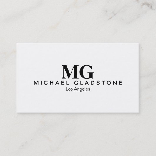 Carte De Visite Monogramme (Devant)