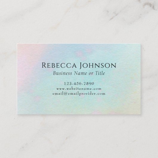 Carte De Visite Monogramme (Dos)