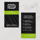  Carte de visite monogramme (Devant / Derrière)