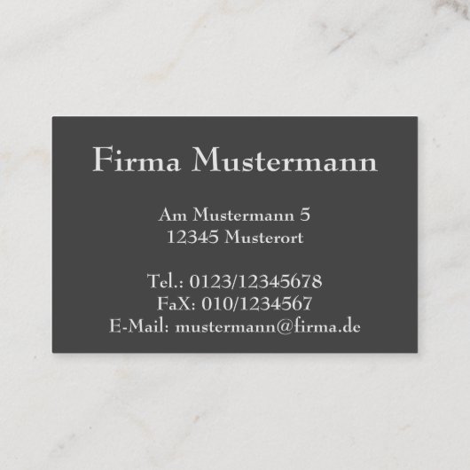 Carte De Visite monogramme