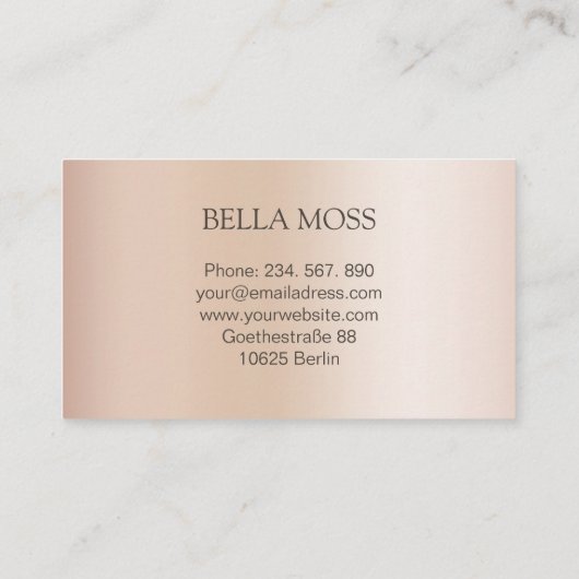 Carte De Visite monogramme (Dos)