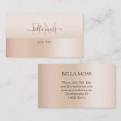 Carte De Visite monogramme (Devant / Derrière)