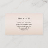 Carte De Visite monogramme (Dos)