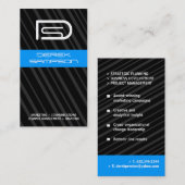  Carte de visite monogramme (Devant / Derrière)