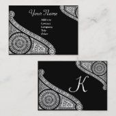 Carte De Visite MONogramme 2 RENAISSANCE (Devant / Derrière)