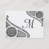 Carte De Visite MONogramme 2 RENAISSANCE (Dos)