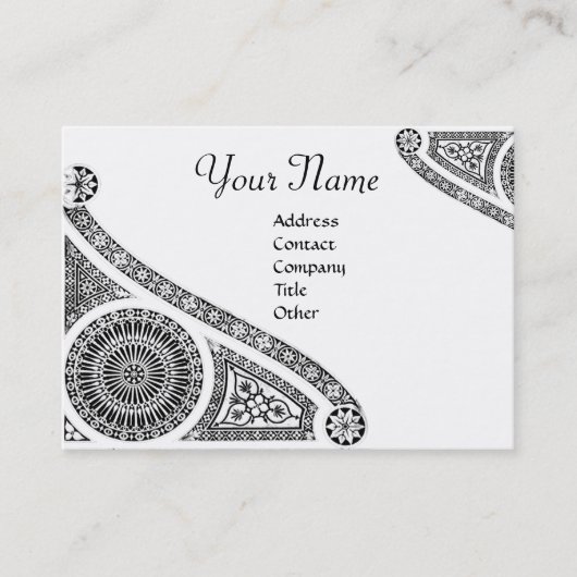 Carte De Visite MONogramme 2 RENAISSANCE (Devant)