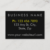 Carte De Visite Monogramme à deux tons (Dos)