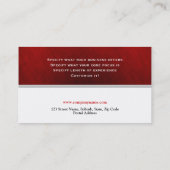 Carte De Visite Monogramme A d'immobiliers de propriété (Dos)