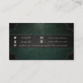 Carte De Visite Monogramme AB & BA [Or+Cuir] (Dos)