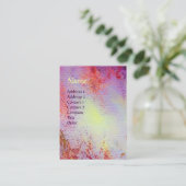 CARTE DE VISITE MONOGRAMME ABSTRAIT DES EAUX MAGIQUES D'OR (Debout devant)