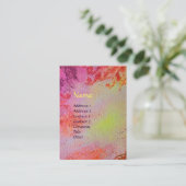 CARTE DE VISITE MONOGRAMME ABSTRAIT DES EAUX MAGIQUES D'OR (Debout devant)