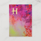 CARTE DE VISITE MONOGRAMME ABSTRAIT DES EAUX MAGIQUES D'OR (Dos)