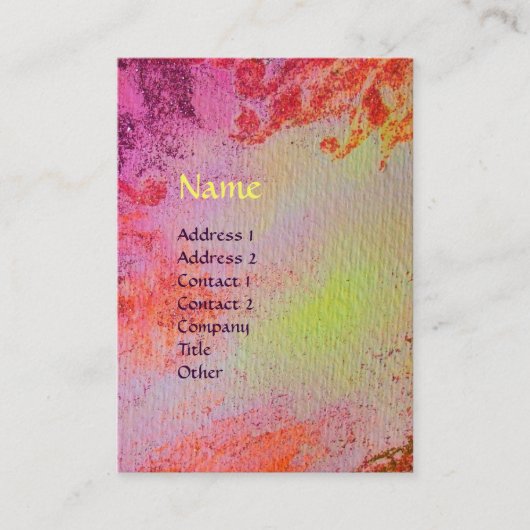 CARTE DE VISITE MONOGRAMME ABSTRAIT DES EAUX MAGIQUES D'OR (Devant)