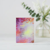 CARTE DE VISITE MONOGRAMME ABSTRAIT DES EAUX MAGIQUES D'OR (Debout devant)