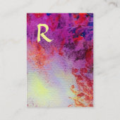 CARTE DE VISITE MONOGRAMME ABSTRAIT DES EAUX MAGIQUES D'OR (Dos)