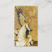 Carte De Visite MONOGRAMME ANGEL ANNONCIÉ, or saphir bleu (Dos)