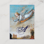 CARTE DE VISITE MONOGRAMME ANGÉLIAL DE L'ANNONCE (Dos)