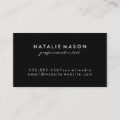 Carte De Visite Monogramme Aquarelle (Dos)