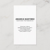 Carte De Visite Monogramme | Arrière - plan bleu aquarelle (Dos)