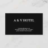 Carte De Visite Monogramme | ARRIÈRE - PLAN FEUILLE (Dos)