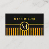 Carte De Visite monogramme Art déco (Devant)