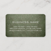 Carte De Visite Monogramme Artichot cuir look (Dos)