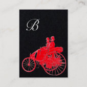 Carte De Visite MONOGRAMME AUTOMOGRAMME AUTO REPARAIRE noir blanc  (Dos)